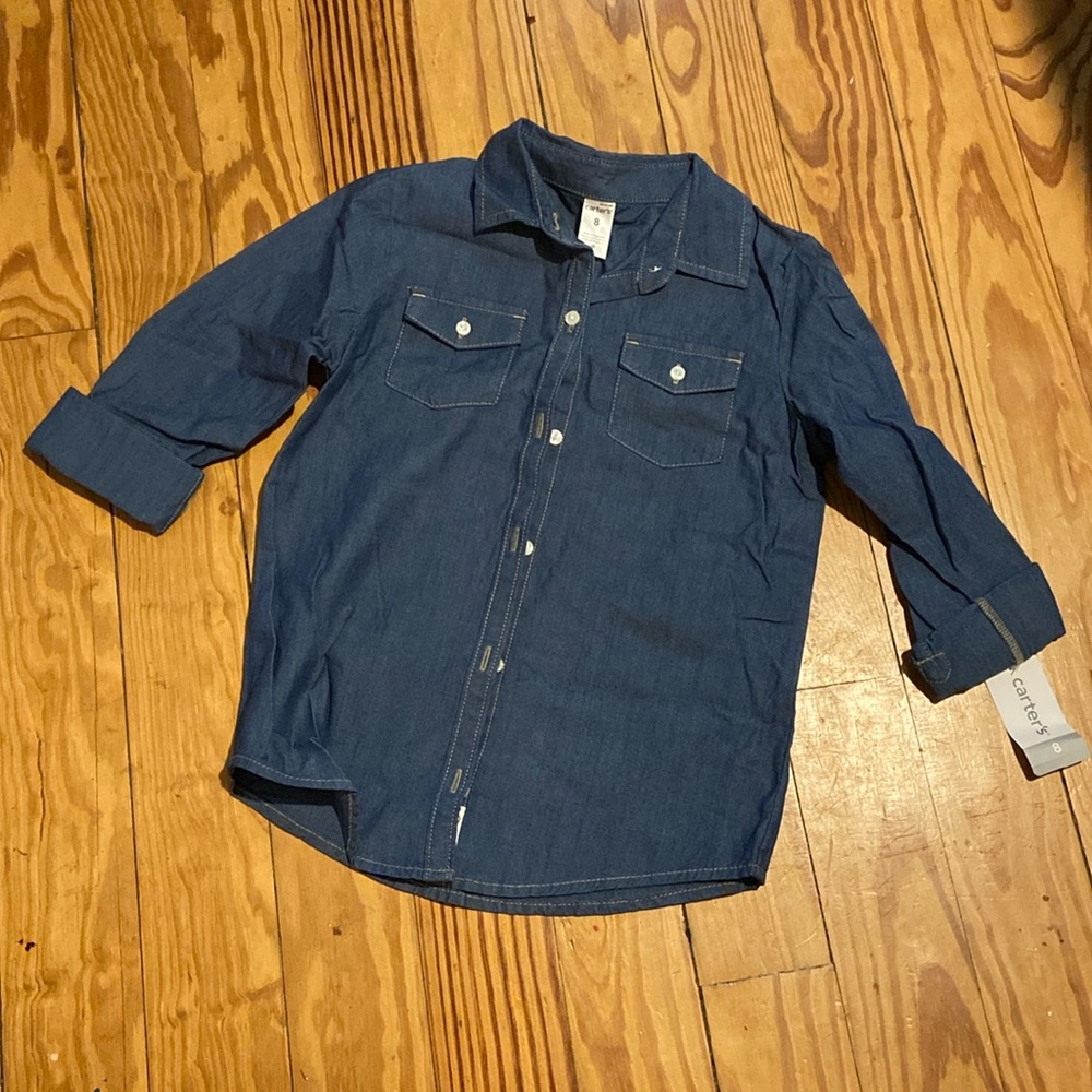 NWT Carter’s denim buttondown